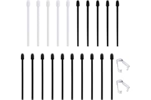 XIHIRCD 20uds Puntas Repuesto para Rotulador para BOOX, Puntas Repuesto para Lápiz Óptico 2 Materiales con 2uds Pinzas Compatibles con BOOX Pen Plus Pen2 Pro MAX Lumi2 Note Air2 Note 5 Nova Air C