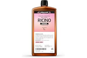 GPH DIFFUSION Aceite Vegetal de Ricino 1 L - 100% virgen - Primera Presión en Frío, Puro, Natural - Ricinus Communis