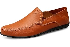 ARO LORA Hommes Mocassins Classiques en Cuir pour Loafers Chaussures Penny Confort Mocassin Conduite Plat Chaussures