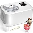 No Pre-freezing Ice Cream Machine 1.2L, Ice Cream Maker with Compressor, 3 in 1, Touchscreen Control Panel & Timer, Homemade Ice Cream/Gelato/Sorbet/Frozen Yoghurt