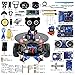 Price comparison product image Adeept 3WD Bluetooth Smart Robot Car Kit for Arduino UNO R3, Wireless Remote Control Smart Car, Robot Starter Kit, Arduino Robotics Model, STEM Arduino Starter Learning Kit with PDF Tutorial