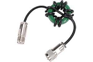 Tosuny HF Common Mode Choke Balun 1:1 Strömspole, .8 Till 30MHz, för | Digital Mode Choke Balun with PL259 to SO239, Ni Zinc Ferrite for Shortwave Radios