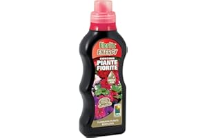 Flortis, Energy Gerani e Piante Fiorite, Concime a Base Vegetale, Ideale per Tutte le Piante da Fiore, Stimola la Fioritura, Formato da 500 g