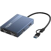 Acasis DisplayLink USB C &Ccedil;ift HDMI Adapt&ouml;r&uuml; 2 HDMI 100W PD Şarj DisplayLink Docking İstasyonu Apple Mac M1/M2/M3/M4/Macbook P