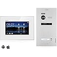 Balter Evo Video Door Intercom, Touch Screen 7 Inch Monitor, 2-Wire Bus, Door Station for 1 Family House Door Bell, 150° Wide