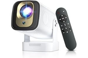[Auto Focus & Keystone] Mini Projector,Salange Smart Projector WiFi6 Bluetooth5.4,12000Lumen Native 1080P Portable Projectors 4K Support,Short Throw Proyector Built-in App,TV Projectors for Bedroom