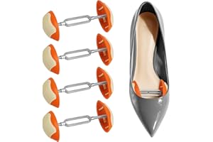 Boutihao 4pcs Mini Tendiscarpe, Allarga Scarpe Professionale, Viti in Lega di Zinco, Tendiscarpe Regolabile, Adatto Per Scarpe in Pelle, Stivali, Tacchi Alti, Scarpe da Ginnastica
