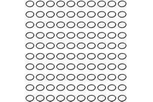 Fudeshe O-Rings,100Pcs Metric O-Ring Assortment,Nitrile Rubber O-Rings,1mm Width Sealing Washer Sealing Tool for Automotive Machine Plumbing(6mmx8mmx1mm)