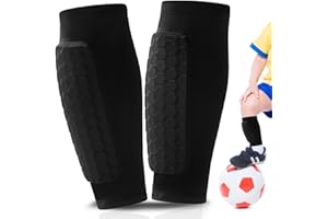 BCUUOZEEING Parastinchi Calcio Bambino, Parastinchi da Calcio, Parastinchi da Calcio Calzino, Coppia di Parastinchi Protettivi per Polpacci, Parastinchi per Bambini, Ideale per Calcio e Altri Sport