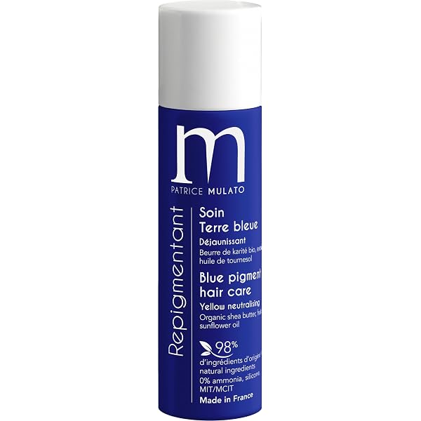 Mulato MUL010 Repigmentierende Pflege Terre Blau – 200 Ml, Für Graue Haare, Ohne Ammoniak