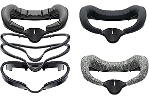 Globular Cluster F3 Magnetic Facial Interface Kompatibel mit Quest 3 - Different Materials Pads - Magnetic Easy Swap - Nicht kompatibel mit offizieller Ladestation(Standard for Halo-Style Straps)
