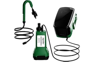 Mellif Akku Tauchpumpe für Makita Akku 18V, Wasserpumpe Akku Regenfasspumpe, Fördermenge 1800 L/h, max. Förderhöhe 4 m, 1,75 bar, mit Wasserrohr, Drehschalter für Gartenbewässerung(Ohne Akku)