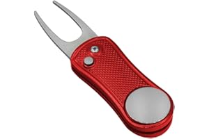 BETTGOLF Golf Divot Repair Tool with Pop-up Button & Magnetic Ball Marker Pitch Mark, Lightweight, Portable, Mini Divot Repair Tool, Best Choice for Professional Golfers