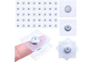 Jamsinmu Magneti nascosti per cucire pulsanti magnetici invisibili cucite in blocco magnetico in PVC per tessuto da cucire, tende, borse di abbigliamento Silver-Y1120