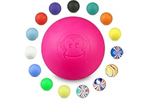 ‎CAPTAIN LAX Captain LAX Massageball Original - Lacrosseball, Hartgummi, mit den Maßen 6 x 6 cm geeignet für Triggerpunkt- & Faszienmassage/Crossfit