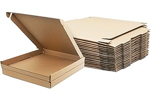 STRBOXONG Scatole di spedizione in cartone ondulato, 200 x 200 x 20 mm grandi scatole postali per la spedizione, scatole di imballaggio marrone per affari, stoccaggio o regalo (25 pezzi)