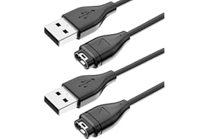 AOUZOVLI 2Pcs Kompatibel mit Garmin Ladekabel Kompatibel mit Garmin Vivoactive 5 4 3 3s 4s Ladegerät Kompatibel mit Garm-in Uhr Ladekabel 1m USB Schnelles Ladeka-bel Tragbares Uhr Ladegerät