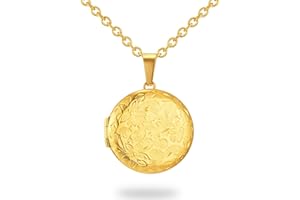 PHOCKSIN Heart Locket Necklace for Girls Silver Lockets for Women as Birthday Presents with Engraved Text Photo Locket that Holds Pictures