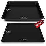 Indesit Backblech Original 24x446x366mm - Emailliertes Ofenblech Für Backofen