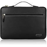 Fyy 12-13.5 inch Leather Laptop Sleeve Case Cover Bag for MacBook Pro/MacBook Air/iPad Pro 12.9 2018 2017 2016, Laptop Bag fo