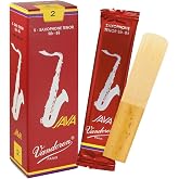 Vandoren SR272R Java Kırmızı Kesim Tenor Saksafon Kamışları (G&uuml;&ccedil; 2) (5'li Paket)