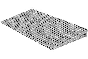 HomeCare Innovation Rampe de Seuil Modulaire Réglable À l'extérieur | Rampe d'accès (5,6 à 7,2 cm x 75 cm)