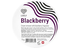 P-BEAUTY COSMETIC ACCESSORIES LOVELY Lash Cream Remover para extensiones de pestañas Aroma: MORA | Removedor de pestañas para una eliminación suave, rápida y delicada de las extensiones y el pegamento de pestañas
