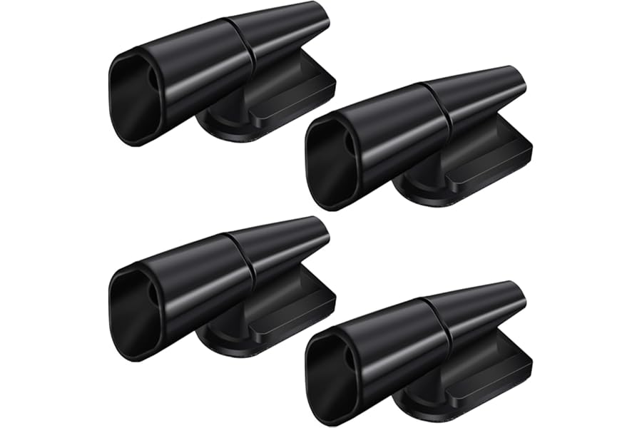 4 Pcs Deer Whistles Wildlife Warning, Wind Activated Deer Warning Device for Car, Vehicle, Motorcycle, Car Exterior Accessories for Deer Repellent Device, Reduce Collision Wildlife, Black