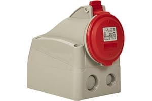 Legrand 555159 Prise saillie fixe P17 IP44 16A, 380V~ à 415V~, 3P+N+T