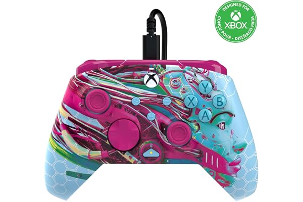 PDP Xbox REMATCH GLOW Wired controller ANDROID DREAMS