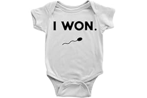 Kickass Tees I Won Babygrow Funny Sports Joke Body Suit Present Gift New Born Baby