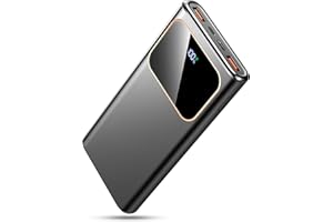COUCUR Power Bank, Bateria Externa Carga Rapida 10000mAh 22.5W Bateria Portatil con Entrada y Salida USB C de Alta Velocidad, Patalla LED para iPhone 16 15 14 13 12 11 Pro MAX Samsung Galaxy iPad Tablet