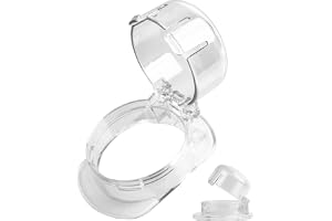 Ugnssäkringsknoppar, 2-pack, i transparent, för vred med max Ø 47 x 37 mm, min. 57 mm vredavstånd, ugnssäkring baby, ugnssäkring vred barn, ugnssäkring vred barn, ugnssäkring baby