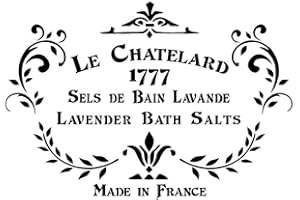 CFSUPPLIES A5 Schablone, Shabby Chic Vintage, Französisch, wiederverwendbar 125 Mikron Mylar (157)