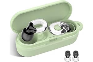 IDE11 Ear Plugs - 35dB Soft Silicone Noise Reduction Earplugs with 7 Ear Tips(XS/S/M/L) and Carrying Case, Reusable Hearing Protection Earplugs for Sleep, Travel, Concerts, Work, Deep Focus