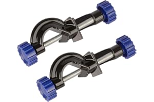 Labasics 2-Pack Adjustable Bosshead Clamp Holder, Lab Heavy Duty Boss Head Clamp Holder Aluminum Alloy Body, up to 16mm Rods for Laboratory Use