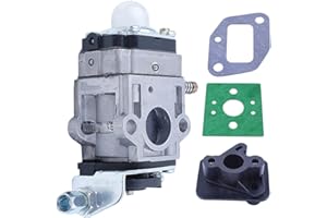Gubeter Colector de admisión de carburador 43Cc 40-5 Bc430 Cg430 Tl33 Tl43 T52 Tu43 Desbrozadoras, Kit, para 43Cc 40-5 Bc430 Cg430 1E40F-5 Mitsubishi Tl33 Tl43 T52 Tu43 Desbrozadora de Motor de Gas