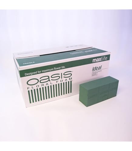 Vassoi Verdi Composizioni Floreali Vassoi Per Mattoni OASIS - Confezione Da 5, Verde, Per Composizioni Floreali Accessori Fioristi