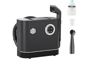 UMI Limpiador a Vapor y Aspiradora de Tapicerías, Limpieza Profunda con 4 Modos, Calefacción 1200W, con Detergente y Cepillos, Para Sofás Colchones Alfombras, Depósitos 1,2L y 1,1L