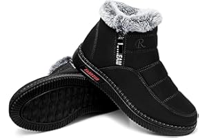 Lvptsh Bottes de Neige Femme Chaussures d'hiver Bottines Fourrure Doublure Chaude Confort Bottines