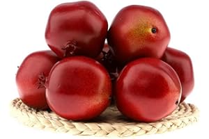 Gresorth 6 Stück Lebensechte Künstliche Granatapfel Gefälschte Früchte Obst Deko Dekoate