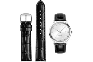 FOUUA Uhrenarmbänder Band Echtes Leder Armband Alligator Geprägte Ersatzarmbänder Armband 12 13 14 15 16 17 18 19 20 21 22 24 mm