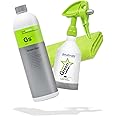 detailmate Green Star Set: Koch Chemie GreenStar Universal Cleaner Car Industrial Workshop 1L + Kwazar Mercury Spray Bottle Green Edition – 0.5 L – Suitable for pH 8-14 + Microfibre Cloth + Gloves