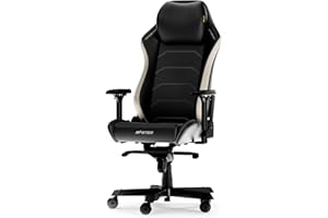 DXRacer Master XL Negro & Blanco Cuero de Microfibra La Silla de Gaming Original