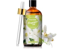 PHATOIL Fleur d’Oranger Huile Essentielle 100ml, Huile de Fleur d’Oranger pour Diffuseur, Huile Parfumée pour Aromathérapie Humidificateur, Bougies