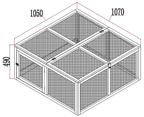 COCOON HÜHNERSTALL HÜHNERHAUS ECO COCOON HÜHNERSTALL HÜHNERHAUS MIT NISTKASTEN (2 PLAEZTE) BIS ZU 6 HÜHNER MIT LEICHT REINIGEN PLASTIKDACH - BLECHWANNE - RAMPE - SITZSTAEBE - INTERNER SICHERER NISTKASTEN MIT LAUFGEHEGE IN WEISS - 6