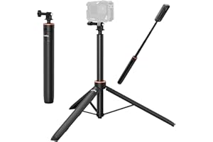 ‎SMALLRIG Statyw SmallRig 59" Selfie Stick do GoPro Hero 12/11/10/9, do DJI Action 4/5 Pro, niewidoczny do kamery panoramicznej do Insta360 X4/X5, regulowany uchwyt na drążek przedłużający 5284
