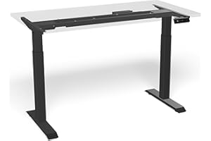 ‎DESKTRONIC Desktronic Höhenverstellbarer Schreibtisch - Stehpult Tischgestell Elektrisch mit Touchscreen + Ladeanschlüssen - Höhenverstellbar