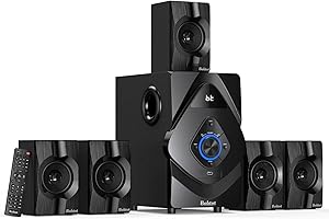 Bobtot Home Theater System Wireless Rear Satellite Speakers 800W 6.5inch Subwoofer 5.1/2.1 Channel Surround Sound Systems with HDMI ARC Optical Bluetooth Input