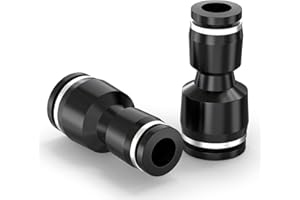 TAILONZ PNEUMATIC Straight Reducing 10MM Tube OD x 6MM Tube OD Tube OD Push to Connect Tube Fittings Push Lock PG10-6 (Pack of 10)